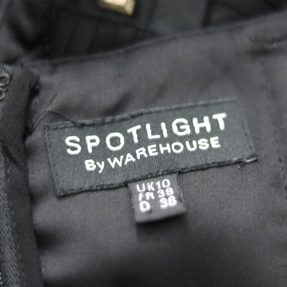 Spotlight Warehouse Studded Tulle Black Skater Dress - Picture 4 of 5